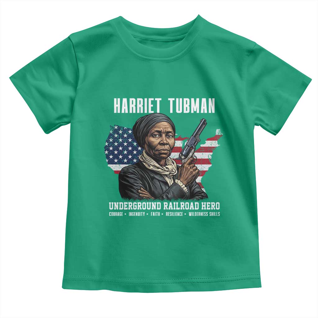 Harriet Tubman Patriotic Toddler T Shirt Female Empowerment History Gift TS12 Irish Green Print Your Wear