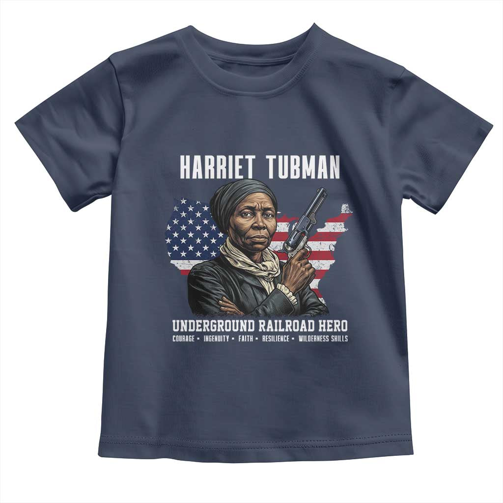 Harriet Tubman Patriotic Toddler T Shirt Female Empowerment History Gift TS12 Navy Print Your Wear
