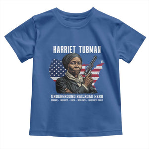 Harriet Tubman Patriotic Toddler T Shirt Female Empowerment History Gift TS12 Royal Blue Print Your Wear