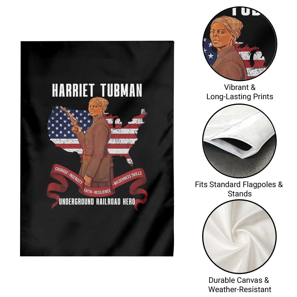 Harriet Tubman Patriotic Garden Flag Strong Black Women Pride TS12 Print Your Wear