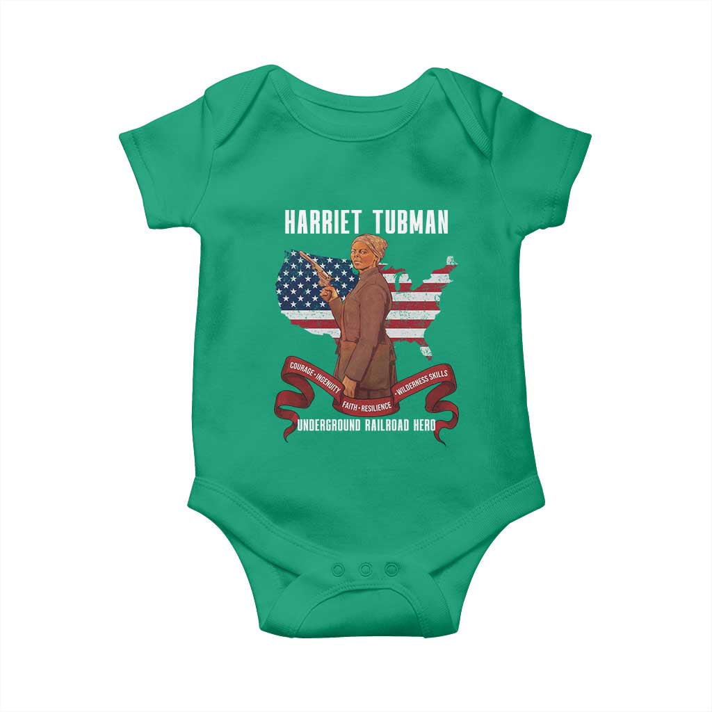 Harriet Tubman Patriotic Baby Onesie Strong Black Women Pride TS12 Irish Green Print Your Wear