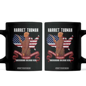Harriet Tubman Patriotic Coffee Mug Strong Black Women Pride TS12 Black Print Your Wear