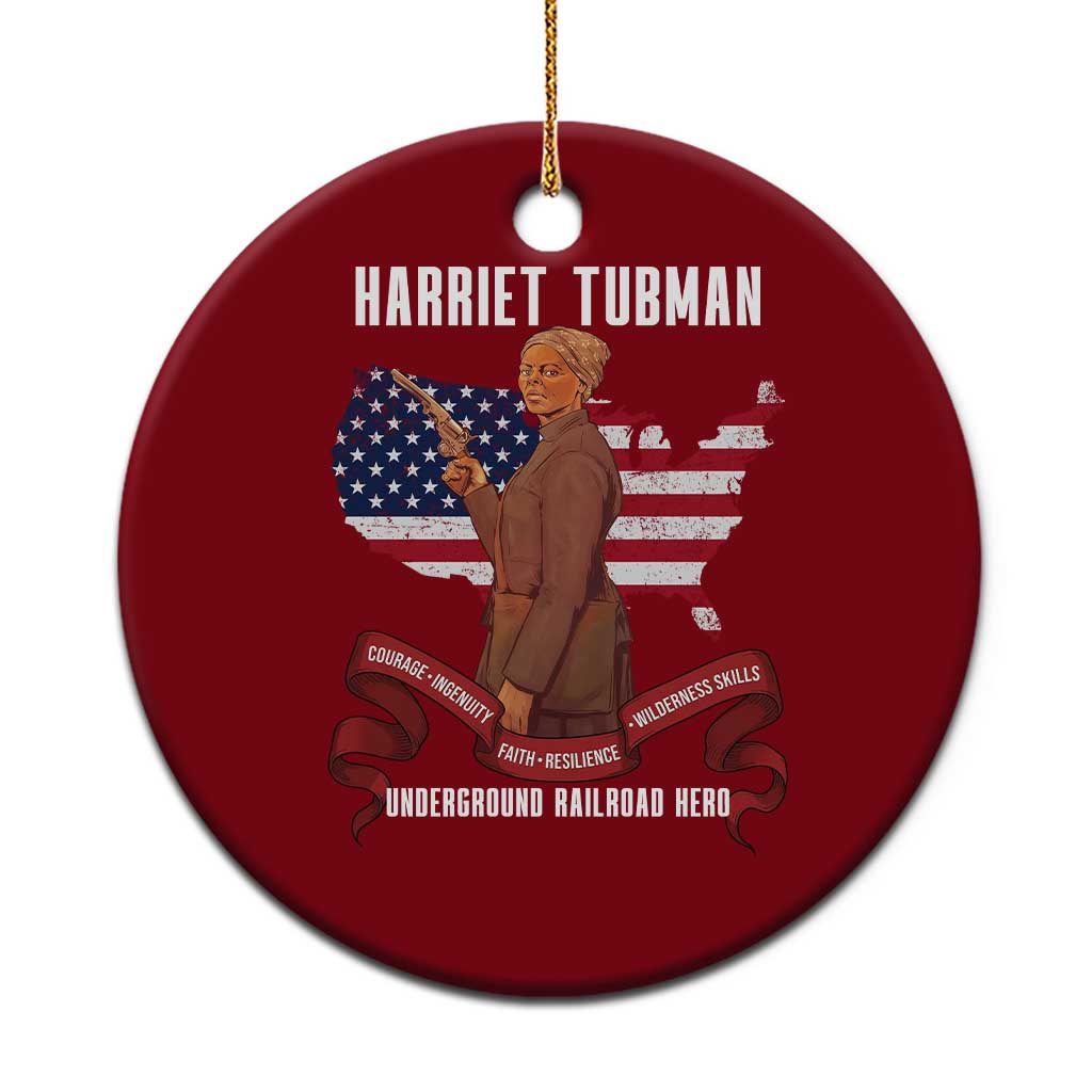 Harriet Tubman Patriotic Ceramic Ornament Strong Black Women Pride TS12 1pc Red Print Your Wear