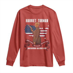Harriet Tubman Patriotic Long Sleeve Shirt Strong Black Women Pride TS12 Red Print Your Wear