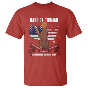 Harriet Tubman Patriotic T Shirt Strong Black Women Pride TS12 Red Print Your Wear