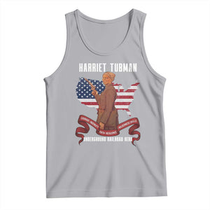 Harriet Tubman Patriotic Tank Top Strong Black Women Pride TS12 Athletic Heather Print Your Wear