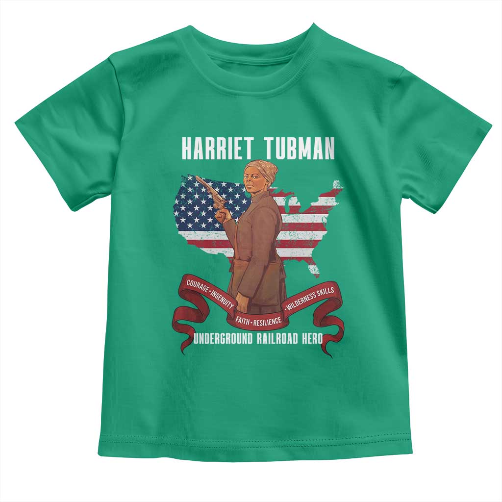 Harriet Tubman Patriotic Toddler T Shirt Strong Black Women Pride TS12 Irish Green Print Your Wear