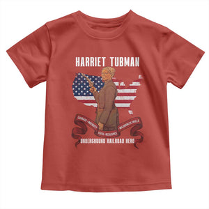 Harriet Tubman Patriotic Toddler T Shirt Strong Black Women Pride TS12 Red Print Your Wear