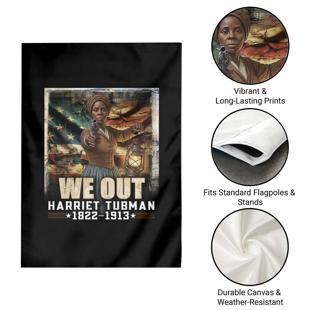 Harriet Tubman Garden Flag We Out Civil Rights History Movement Gift TS12 Print Your Wear