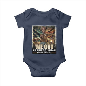 Harriet Tubman Baby Onesie We Out Civil Rights History Movement Gift TS12 Navy Print Your Wear