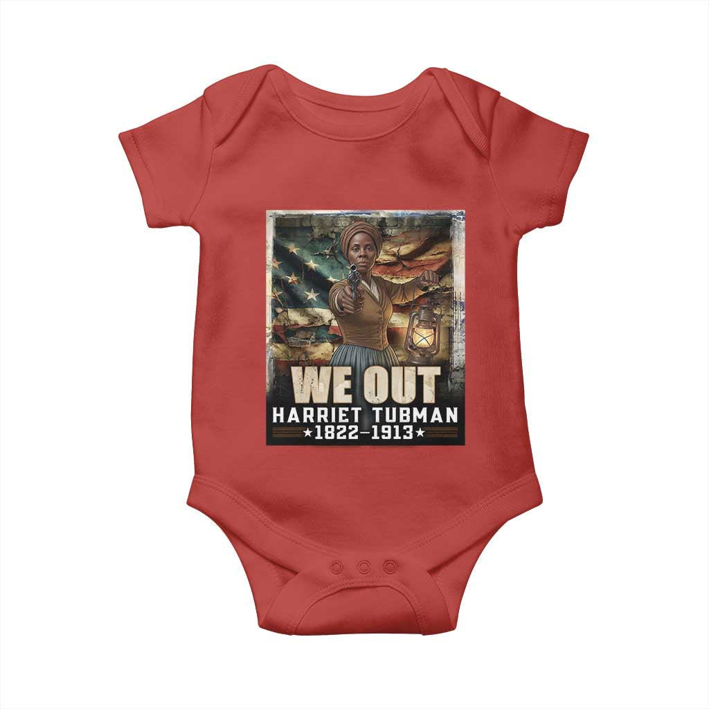Harriet Tubman Baby Onesie We Out Civil Rights History Movement Gift TS12 Red Print Your Wear