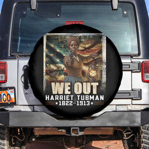Harriet Tubman Spare Tire Cover We Out Civil Rights History Movement Gift TS12 No hole Black Print Your Wear