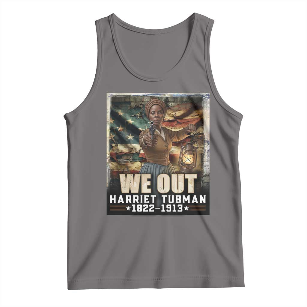 Harriet Tubman Tank Top We Out Civil Rights History Movement Gift TS12 Deep Heather Print Your Wear