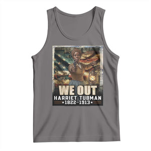 Harriet Tubman Tank Top We Out Civil Rights History Movement Gift TS12 Deep Heather Print Your Wear