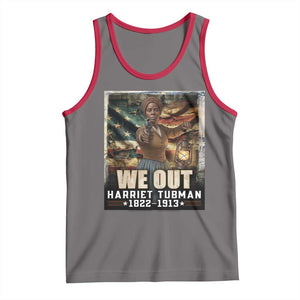 Harriet Tubman Tank Top We Out Civil Rights History Movement Gift TS12 Deep Heather Red Print Your Wear