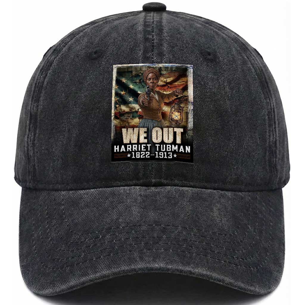 Harriet Tubman Washed Cotton Baseball Cap We Out Civil Rights History Movement Gift TS12 Print Your Wear