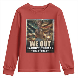 Harriet Tubman Youth Sweatshirt We Out Civil Rights History Movement Gift TS12 Red Print Your Wear