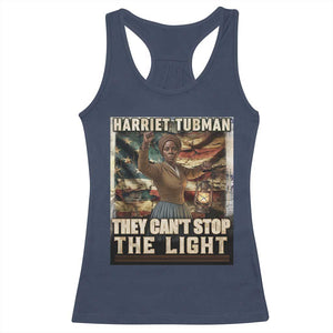 Harriet Tubman Racerback Tank Top Thay Can Not Stop The Light TS12 Navy Print Your Wear