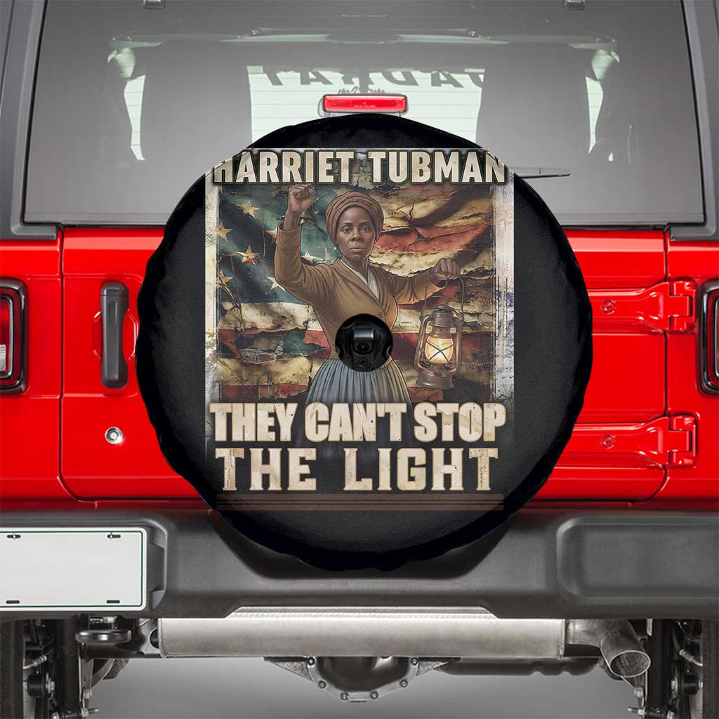 Harriet Tubman Spare Tire Cover Thay Can Not Stop The Light TS12 Black Print Your Wear