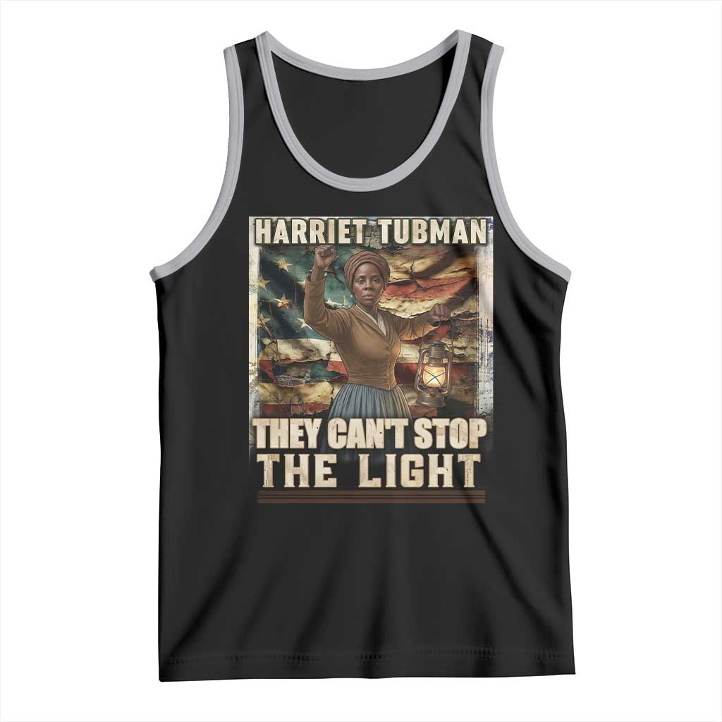 Harriet Tubman Tank Top Thay Can Not Stop The Light TS12 Black Athletic Heather Print Your Wear