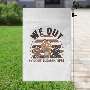 Harriet Tubman We Out 1849 Garden Flag Vintage Sunset Black American Hero TS12 Print Your Wear