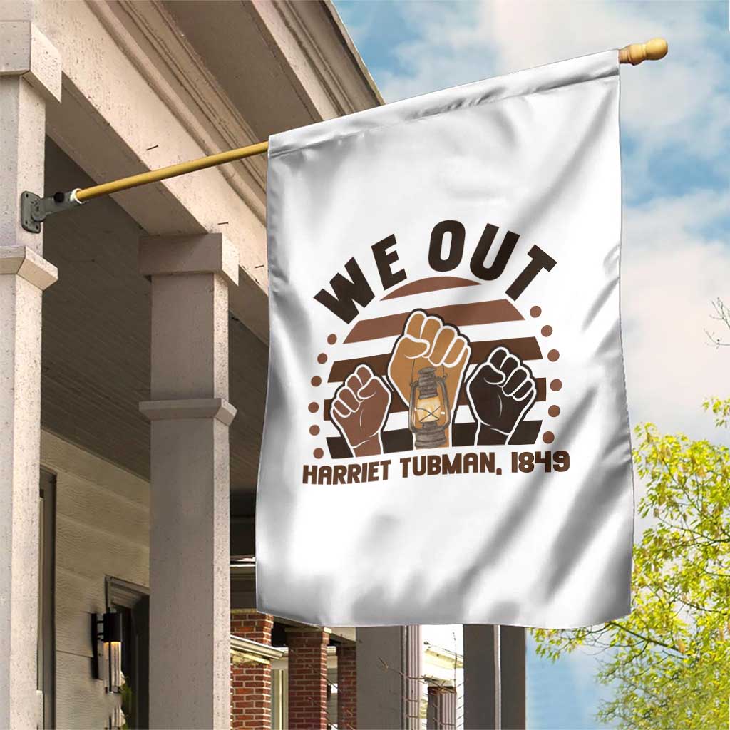 Harriet Tubman We Out 1849 Garden Flag Vintage Sunset Black American Hero TS12 Print Your Wear