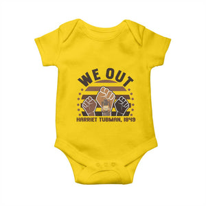 Harriet Tubman We Out 1849 Baby Onesie Vintage Sunset Black American Hero TS12 Daisy Print Your Wear