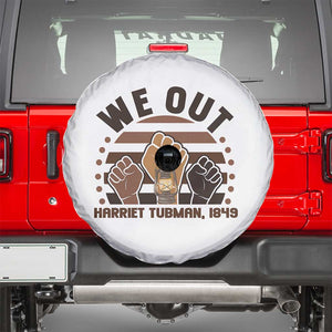 Harriet Tubman We Out 1849 Spare Tire Cover Vintage Sunset Black American Hero TS12 White Print Your Wear