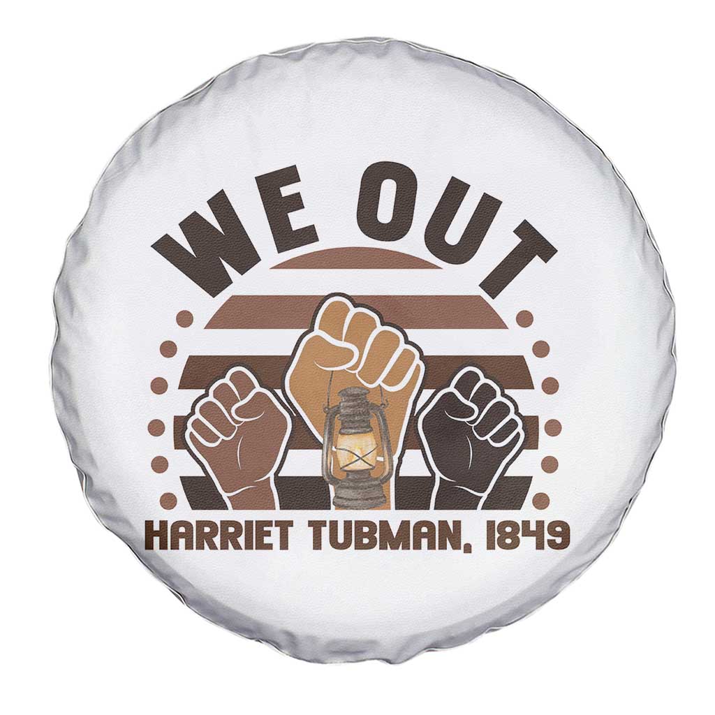 Harriet Tubman We Out 1849 Spare Tire Cover Vintage Sunset Black American Hero TS12 Print Your Wear