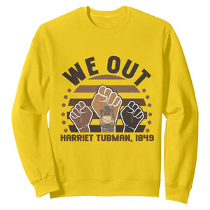 Harriet Tubman We Out 1849 Sweatshirt Vintage Sunset Black American Hero TS12 Daisy Print Your Wear