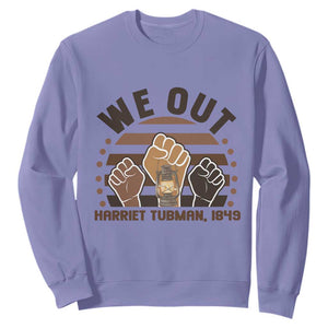 Harriet Tubman We Out 1849 Sweatshirt Vintage Sunset Black American Hero TS12 Violet Print Your Wear