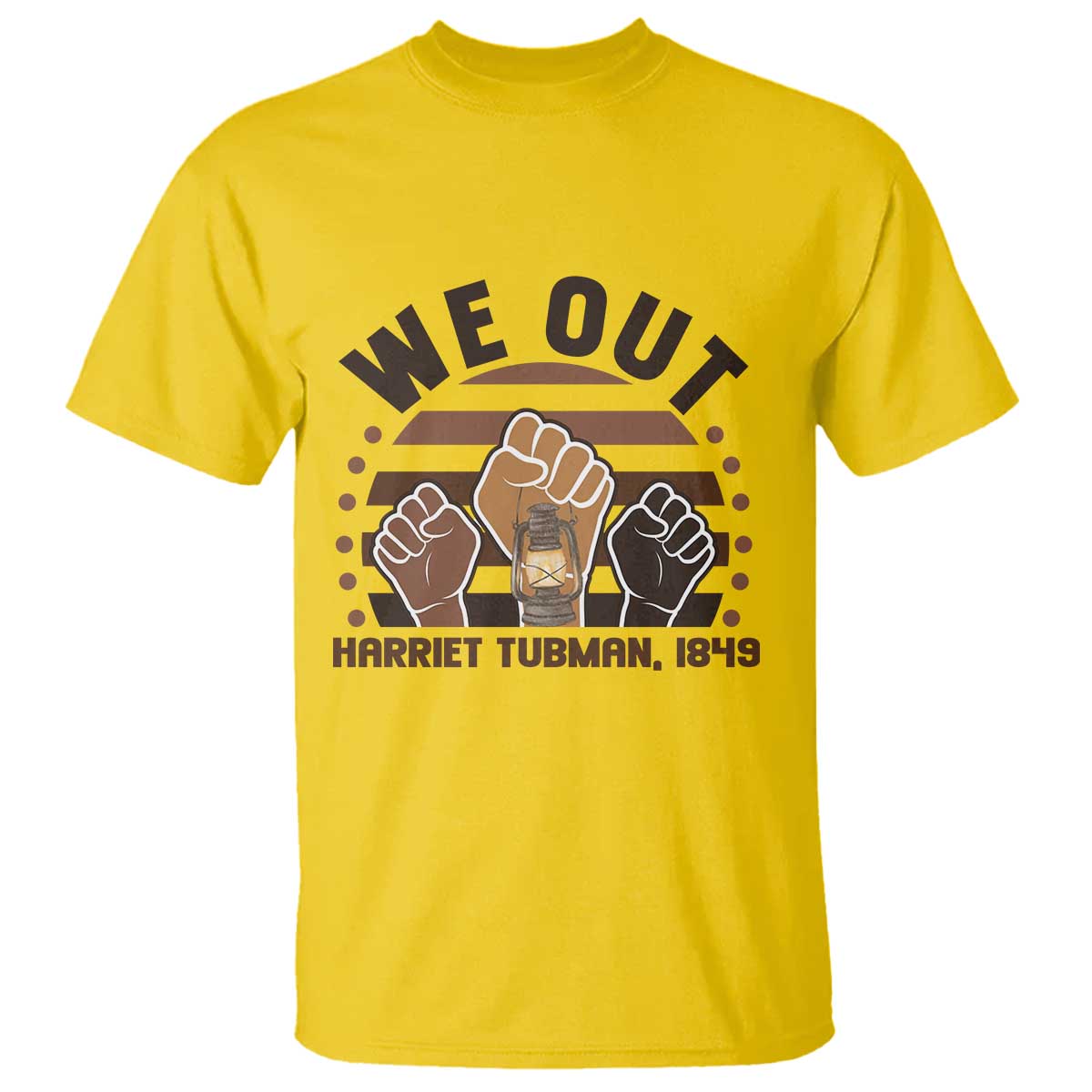 Harriet Tubman We Out 1849 T Shirt Vintage Sunset Black American Hero TS12 Daisy Print Your Wear