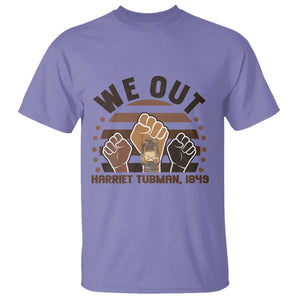 Harriet Tubman We Out 1849 T Shirt Vintage Sunset Black American Hero TS12 Violet Print Your Wear