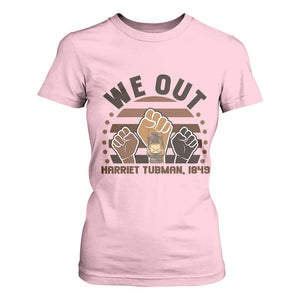 Harriet Tubman We Out 1849 T Shirt For Women Vintage Sunset Black American Hero TS12 Light Pink Print Your Wear