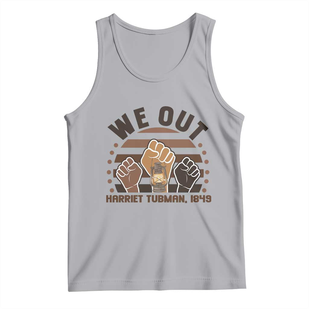 Harriet Tubman We Out 1849 Tank Top Vintage Sunset Black American Hero TS12 Athletic Heather Print Your Wear