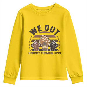 Harriet Tubman We Out 1849 Youth Sweatshirt Vintage Sunset Black American Hero TS12 Daisy Print Your Wear