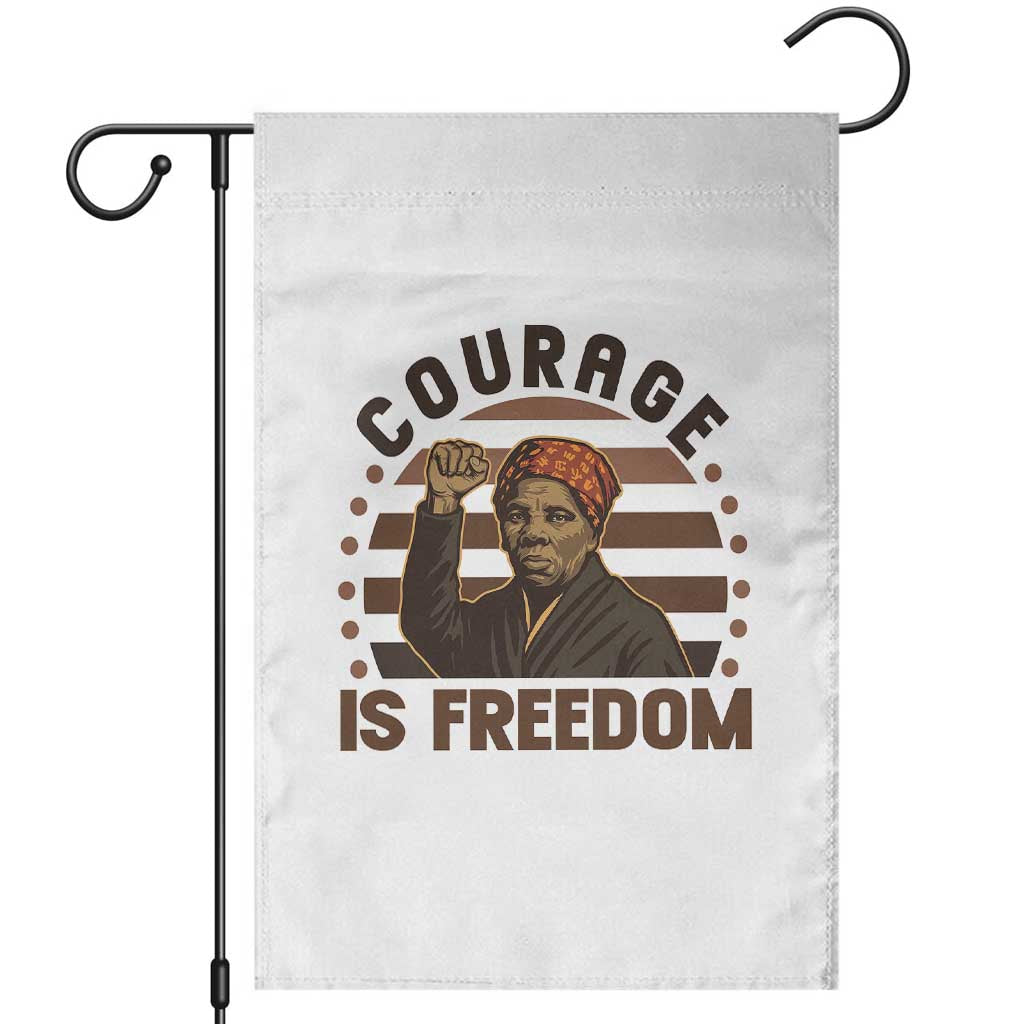 Harriet Tubman Legacy Garden Flag Courage Is Freedom TS12 White Print Your Wear