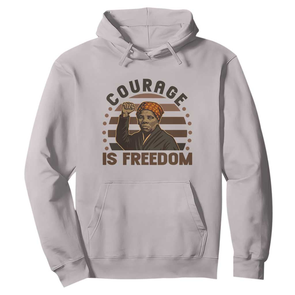 Harriet Tubman Legacy Hoodie Courage Is Freedom TS12 Ice Gray Print Your Wear