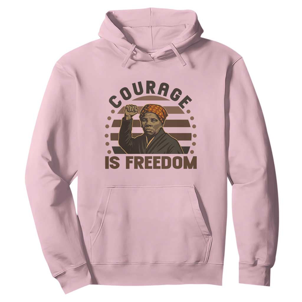 Harriet Tubman Legacy Hoodie Courage Is Freedom TS12 Light Pink Print Your Wear