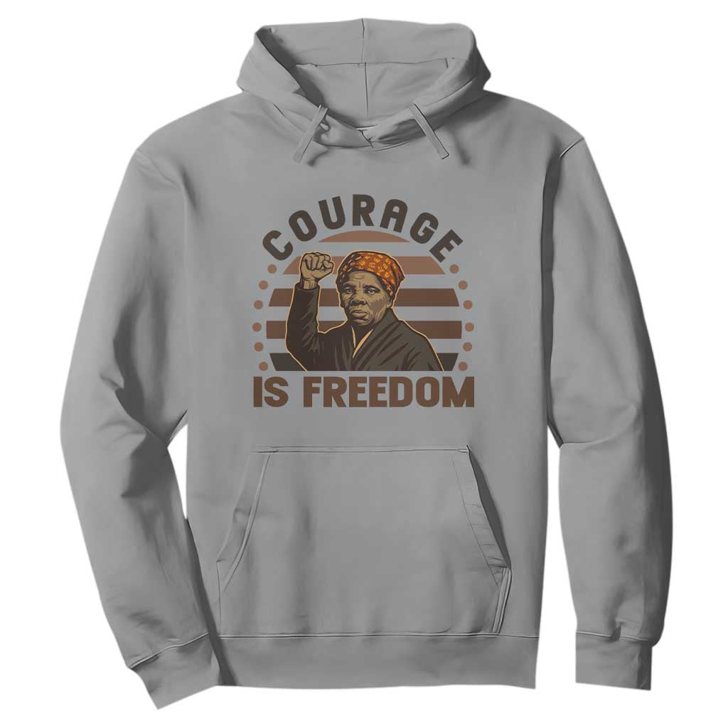 Harriet Tubman Legacy Hoodie Courage Is Freedom TS12 Sport Gray Print Your Wear