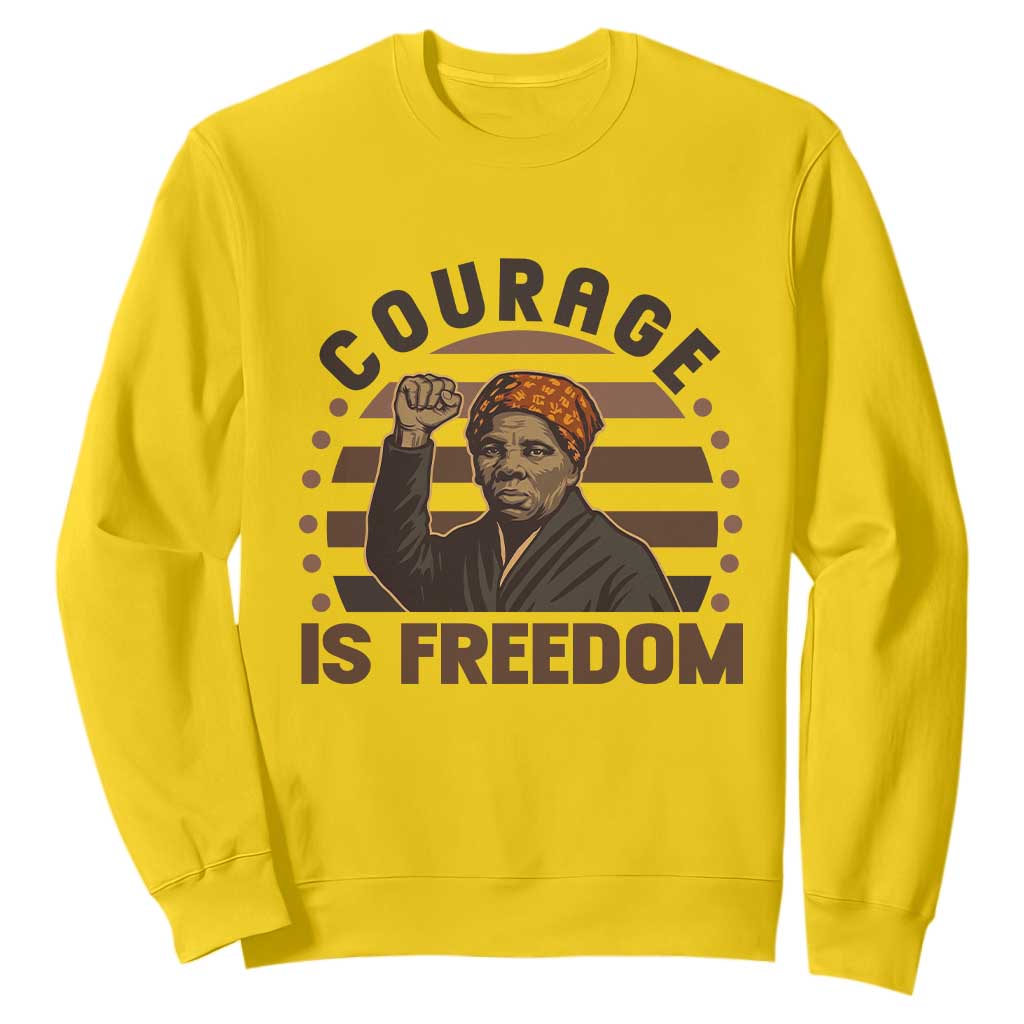 Harriet Tubman Legacy Sweatshirt Courage Is Freedom TS12 Daisy Print Your Wear