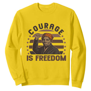 Harriet Tubman Legacy Sweatshirt Courage Is Freedom TS12 Daisy Print Your Wear
