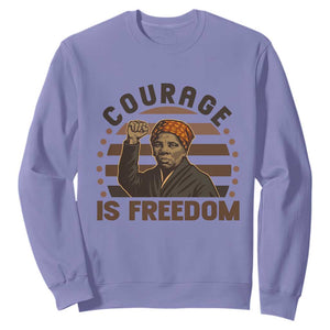 Harriet Tubman Legacy Sweatshirt Courage Is Freedom TS12 Violet Print Your Wear