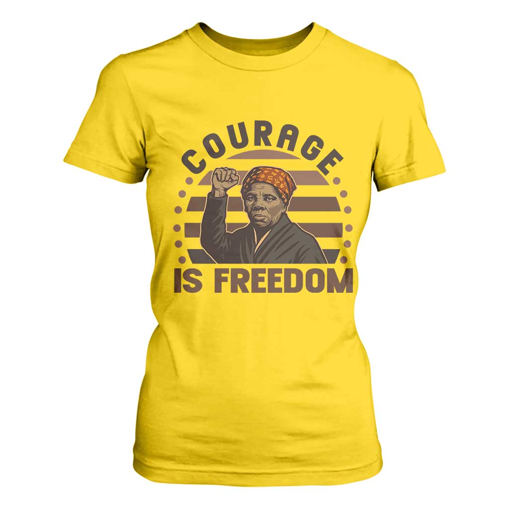 Harriet Tubman Legacy T Shirt For Women Courage Is Freedom TS12 Daisy Print Your Wear