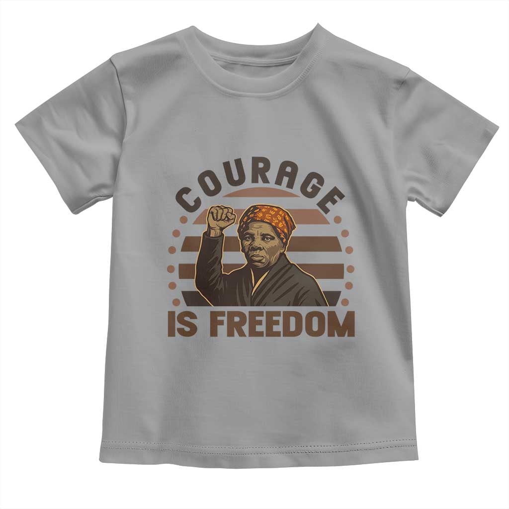 Harriet Tubman Legacy Toddler T Shirt Courage Is Freedom TS12 Sport Gray Print Your Wear