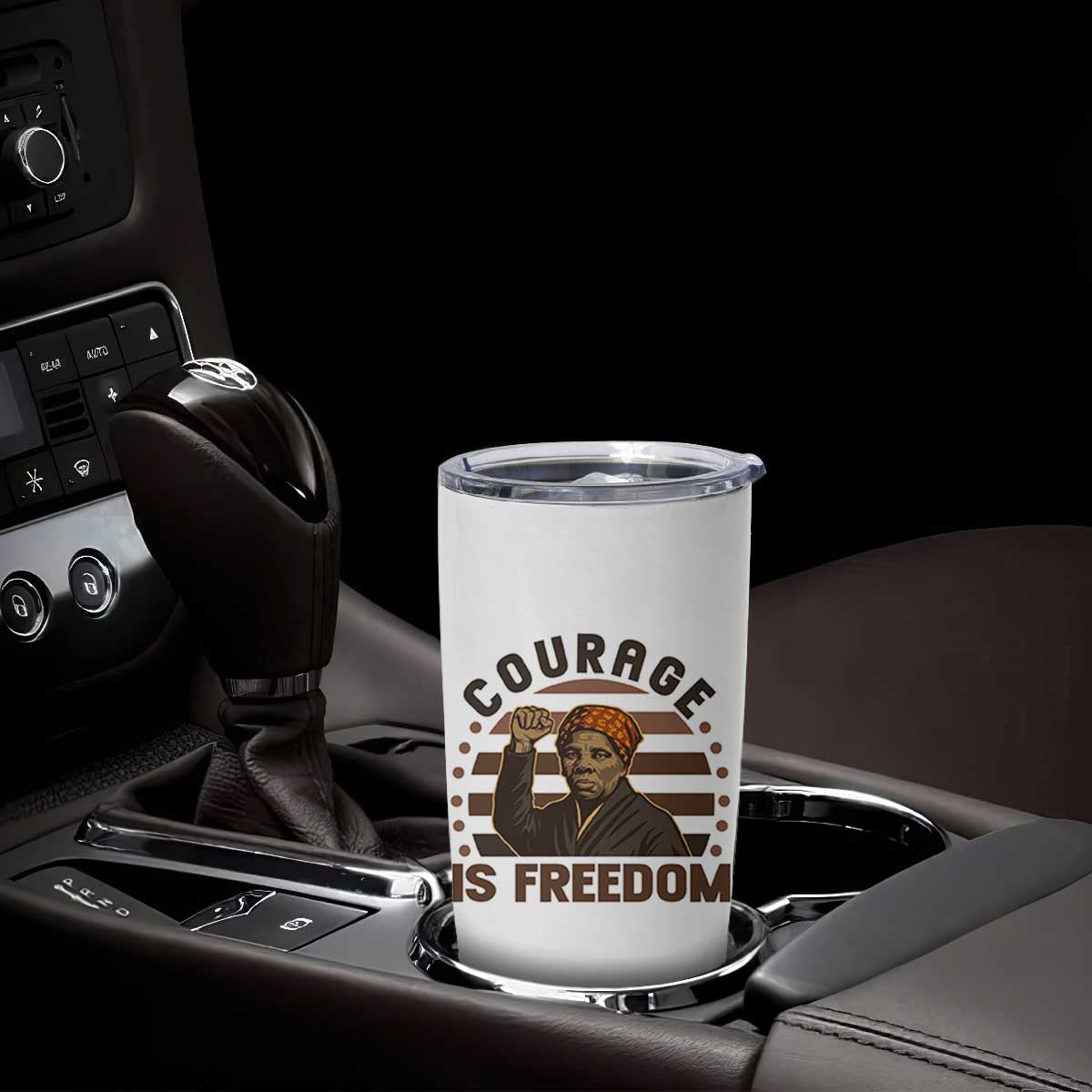 Harriet Tubman Legacy Tumbler Cup Courage Is Freedom TS12 Print Your Wear