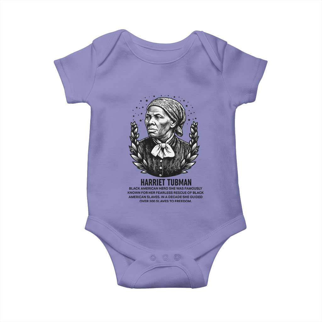 American Hero Harriet Tubman Baby Onesie Black History Leader Gift TS12 Violet Print Your Wear