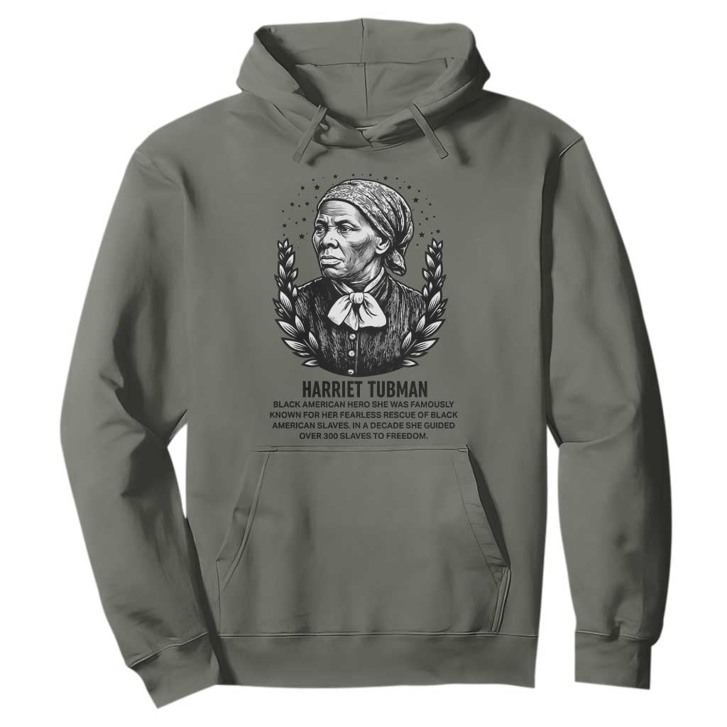 American Hero Harriet Tubman Hoodie Black History Leader Gift TS12 Military Green Print Your Wear