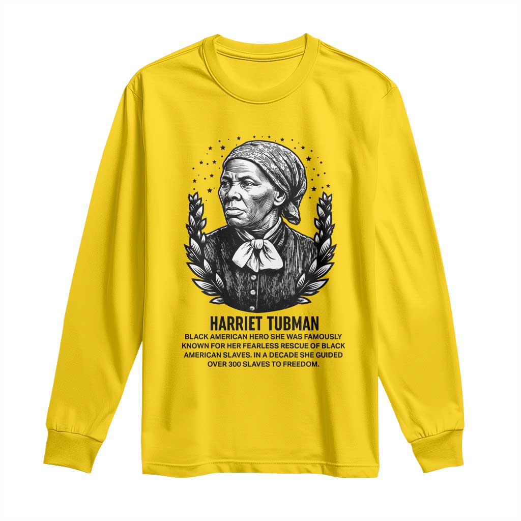 American Hero Harriet Tubman Long Sleeve Shirt Black History Leader Gift TS12 Daisy Print Your Wear