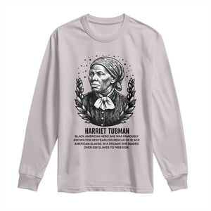 American Hero Harriet Tubman Long Sleeve Shirt Black History Leader Gift TS12 Ice Gray Print Your Wear